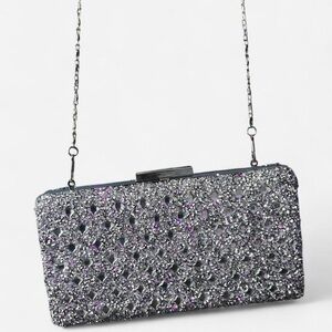 Elegant Silver Clutch Bag